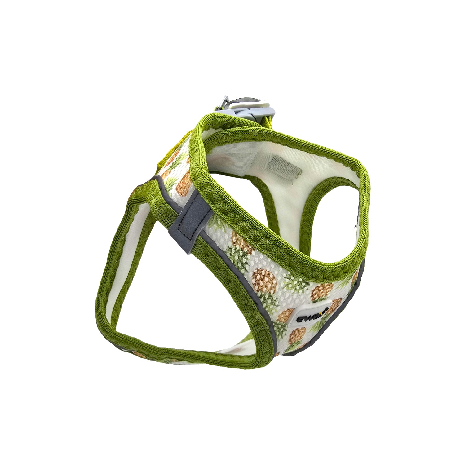 Air Mesh Ananas Desenli Göğüs Tasması Seti (3XS–XL) - 2