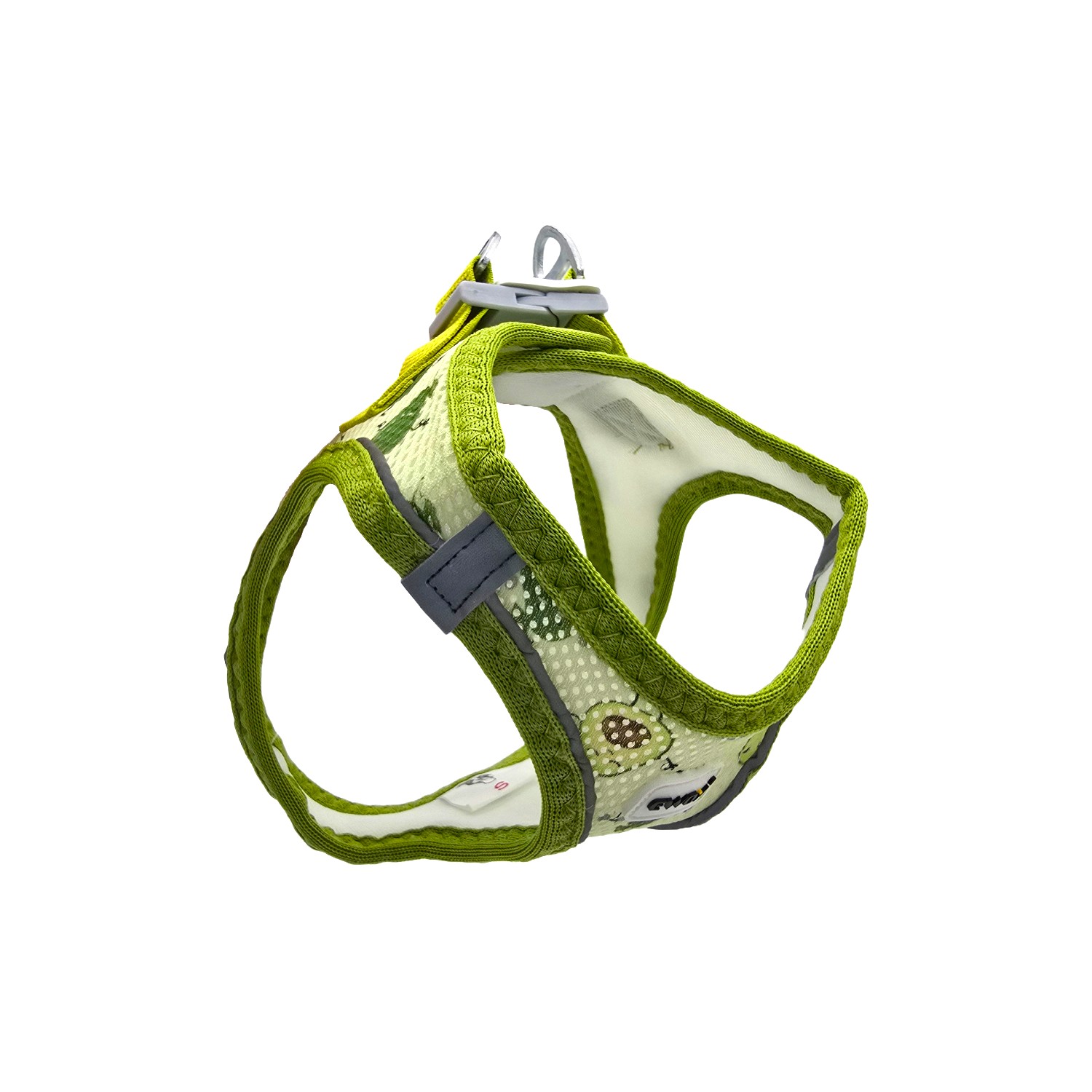 Air Mesh Avokado Desenli Göğüs Tasması Seti (3XS–XL) - 2