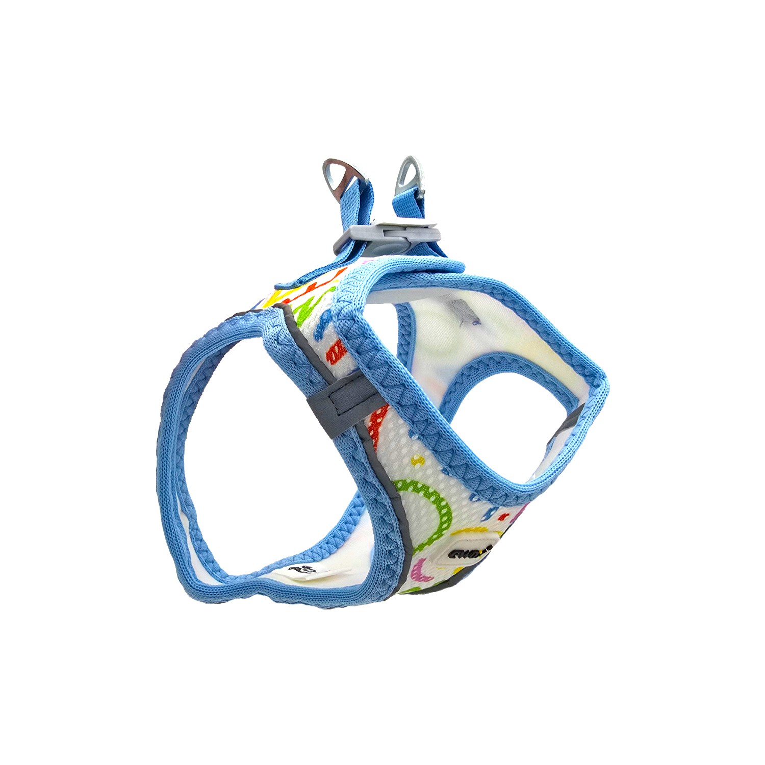 Air Mesh Geometrik Desenli Göğüs Tasması Seti (3XS–XL) - 2