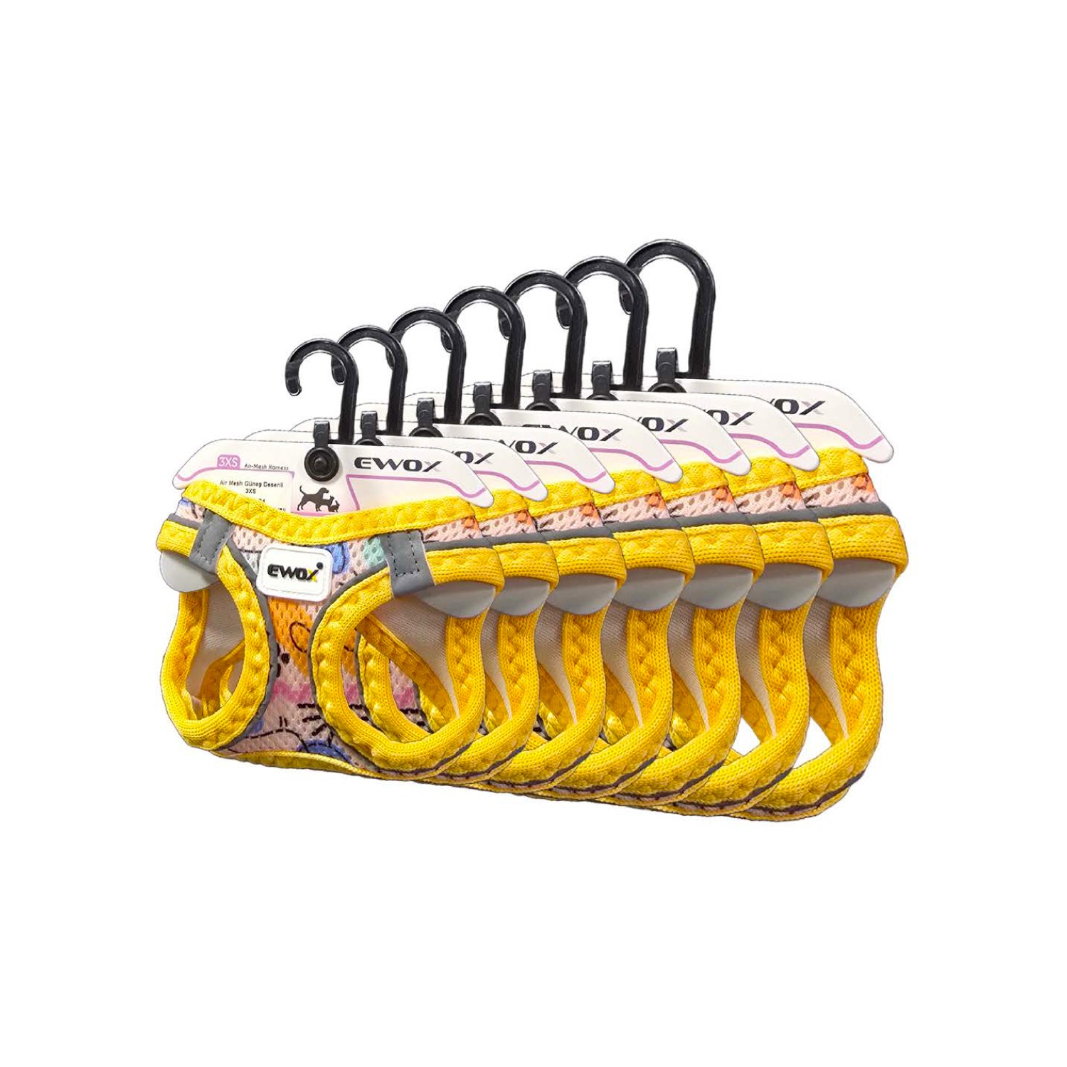 Air Mesh Güneş Desenli Göğüs Tasması Seti (3XS–XL) - 1