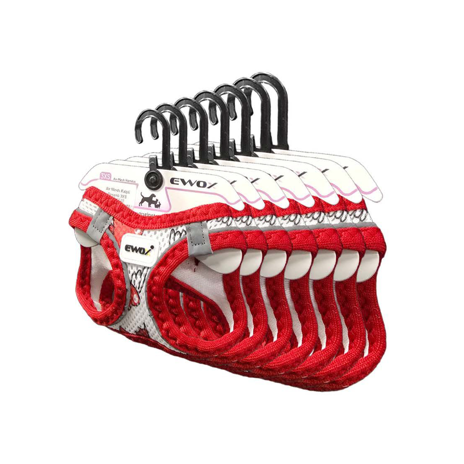 Air Mesh Kalpli Desenli Göğüs Tasması Seti (3XS–XL) - 1