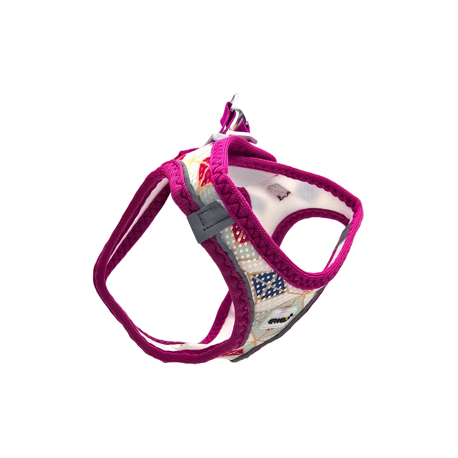 Air Mesh Karo Desenli Göğüs Tasması Seti (3XS–XL) - 2