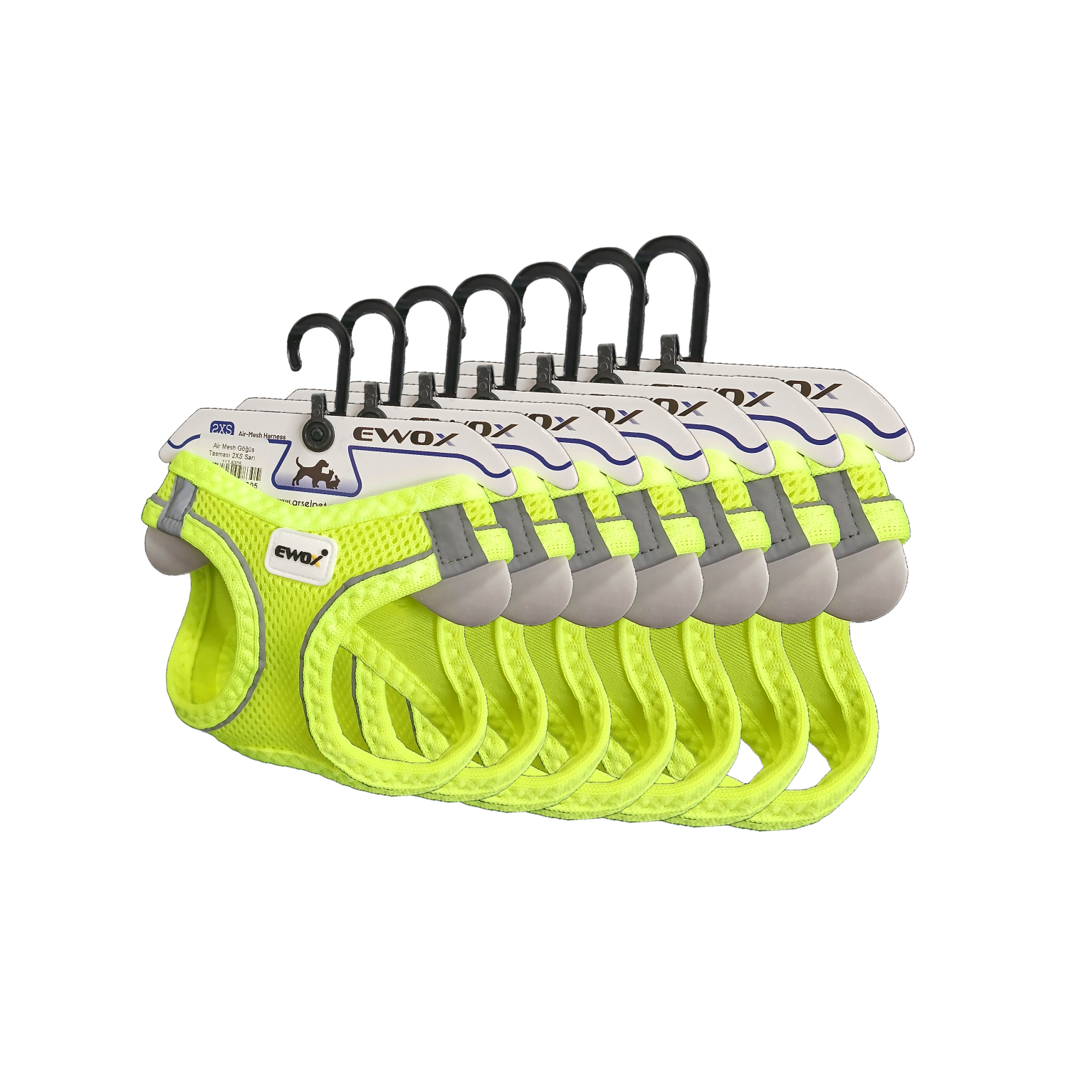 Air Mesh Göğüs Tasması Sarı Set (3XS–XL) - 1