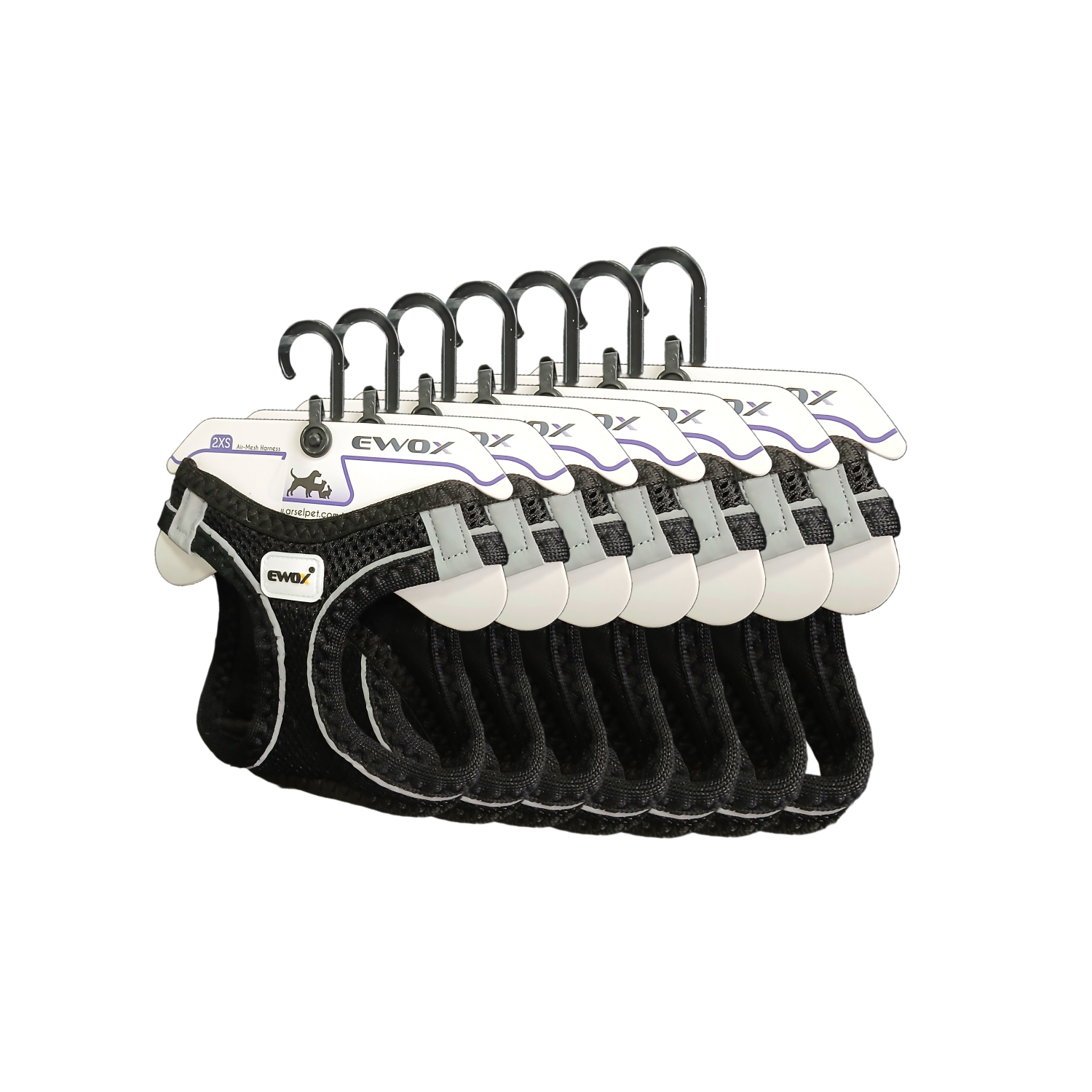 Air Mesh Göğüs Tasması Siyah Set (3XS–XL) - 1