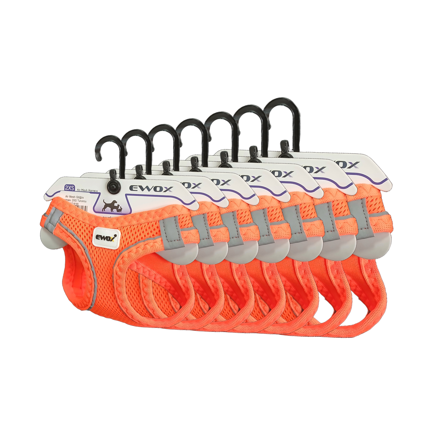 Air Mesh Göğüs Tasması Turuncu Set (3XS–XL) - 1