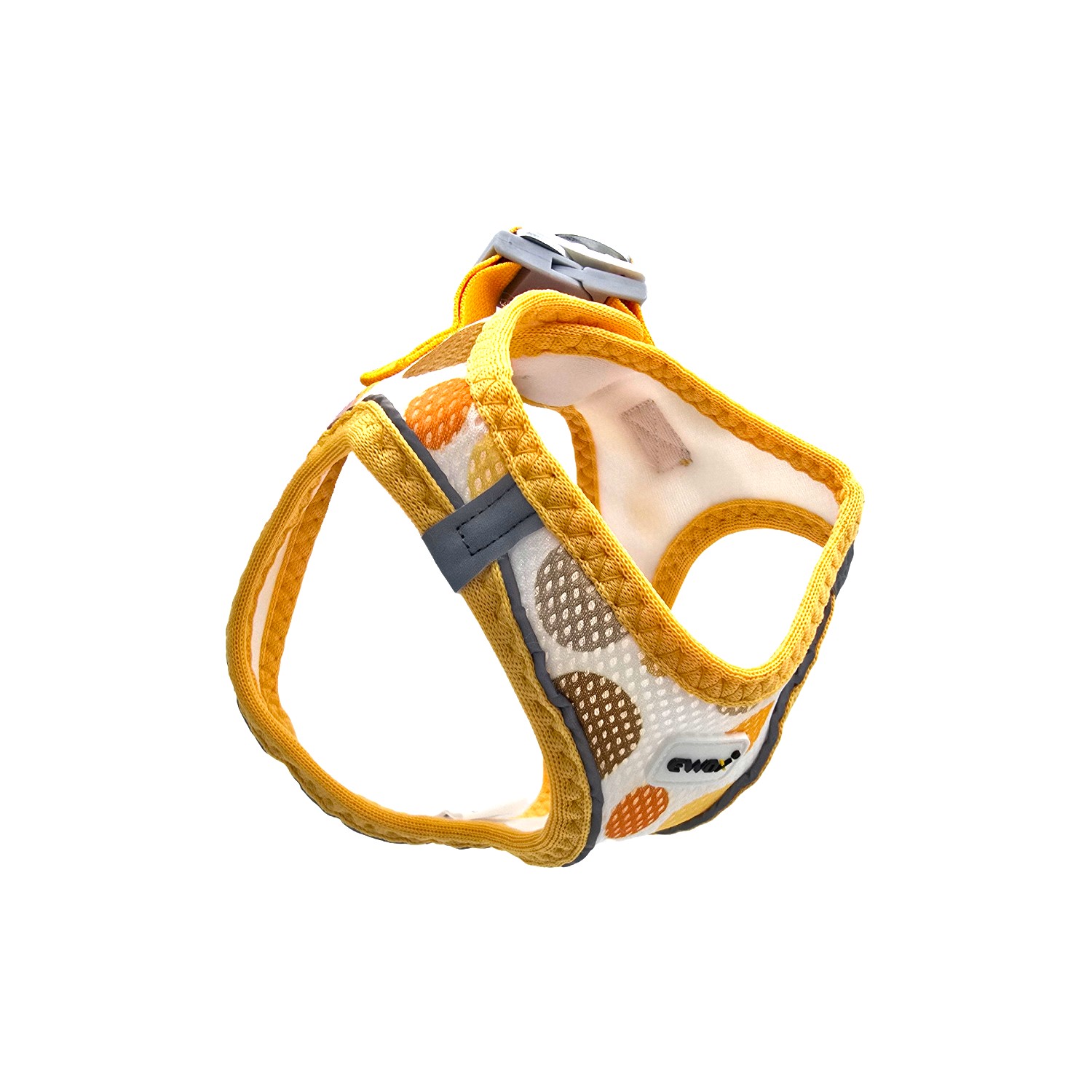 Air Mesh Sarı Puantiyeli Göğüs Tasması Seti (3XS–XL) - 2