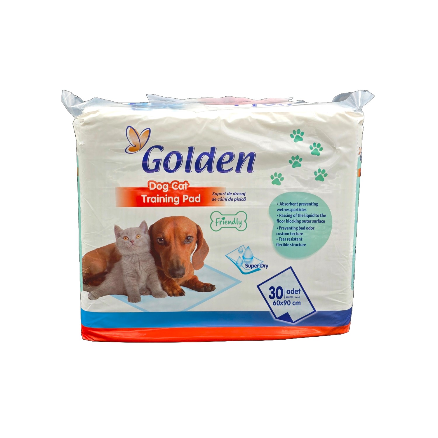 Golden Köpek Kedi Çiş Eğitim Pedi 60x90 cm 30'lu - 1