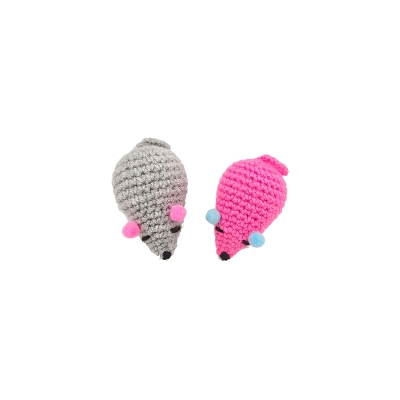 Jooys Amigurumi Kedi Oyuncağı İkili Fare - 2
