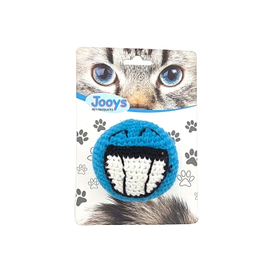 Jooys Amigurumi Kedi Oyuncağı Mavi Emoji - 1