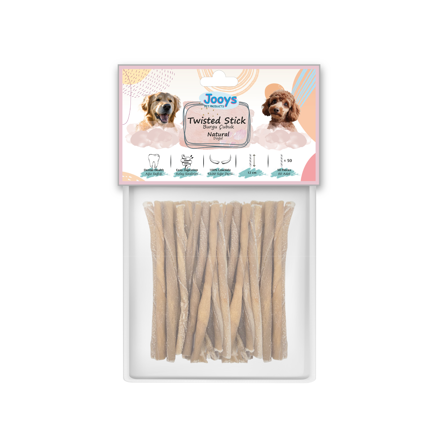 Jooys Doğal Burgu Çubuk 12 cm – 50’li - 1