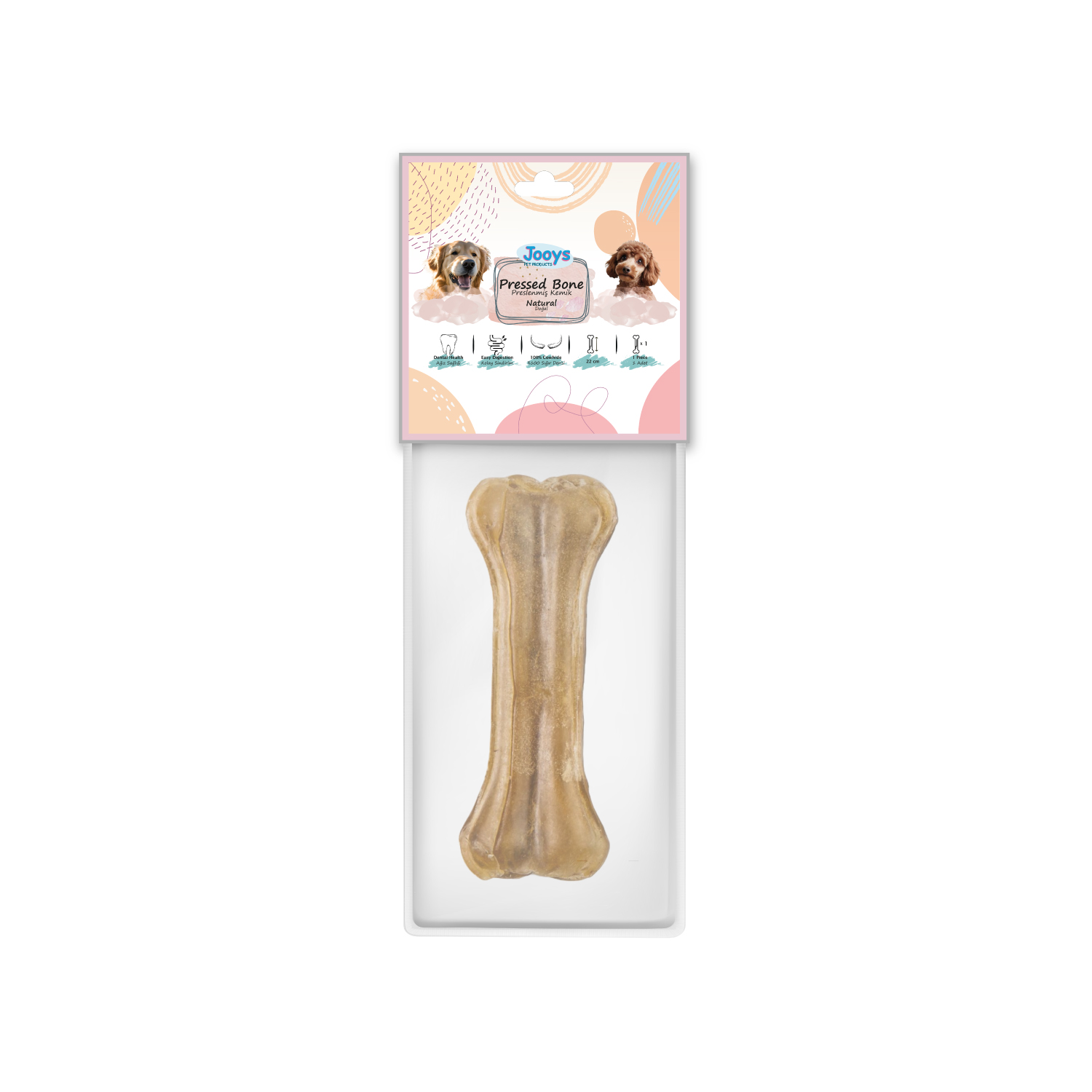 Jooys Doğal Pres Kemik 22 cm – 1’li - 1