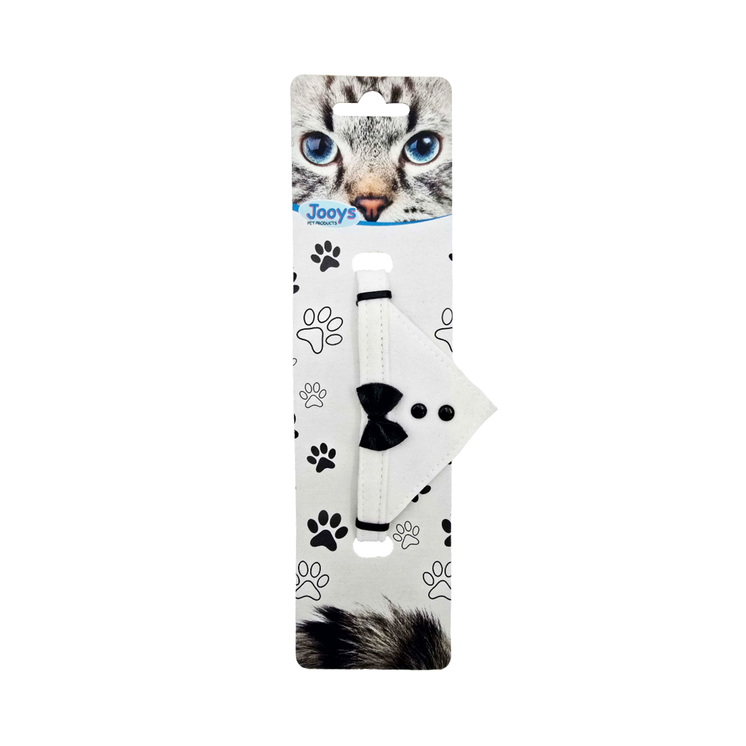 Jooys Kadife Zilli Fularlı Kedi Boyun Tasması - 3