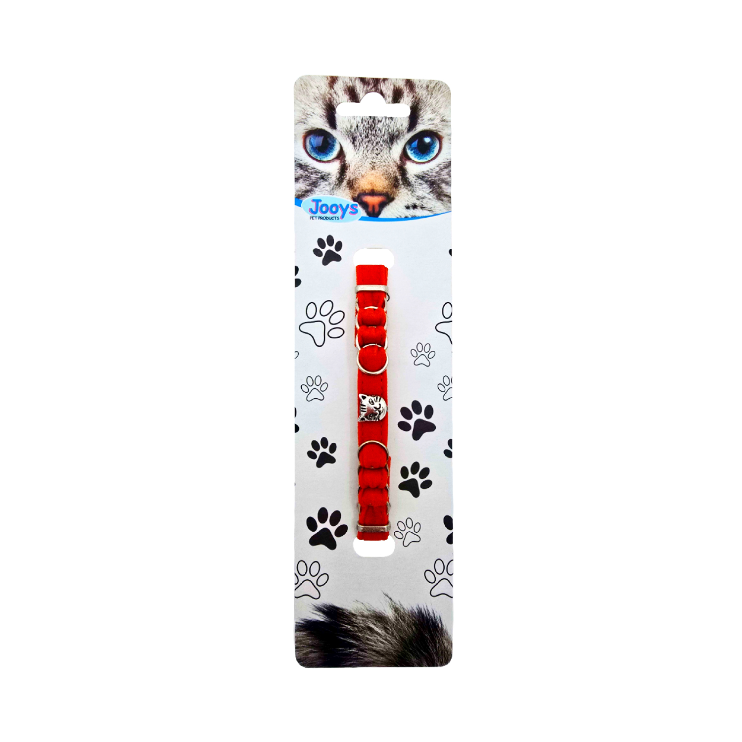 Jooys Kadife Zilli Halkalı Kedi Boyun Tasması - 1