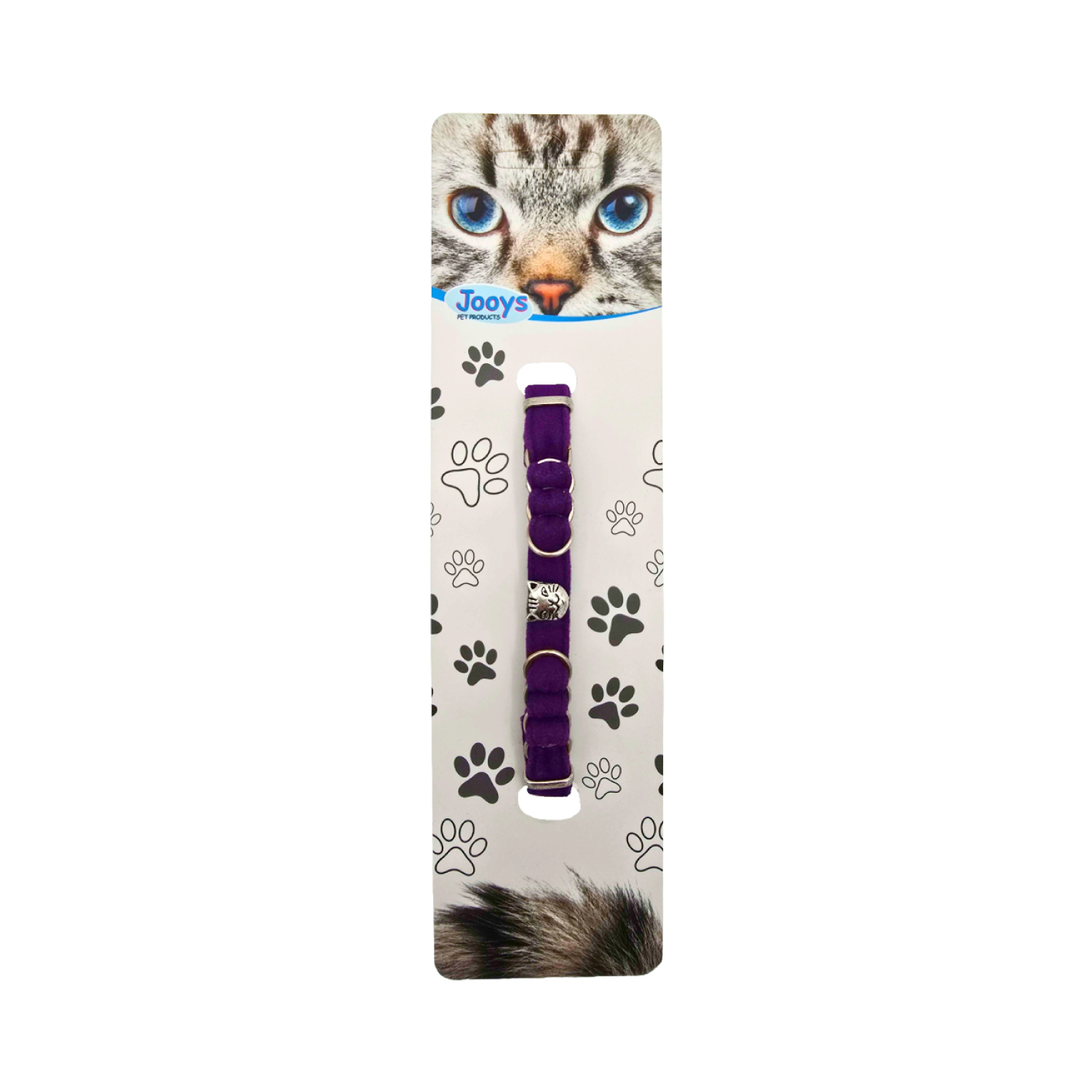 Jooys Kadife Zilli Halkalı Kedi Boyun Tasması - 12