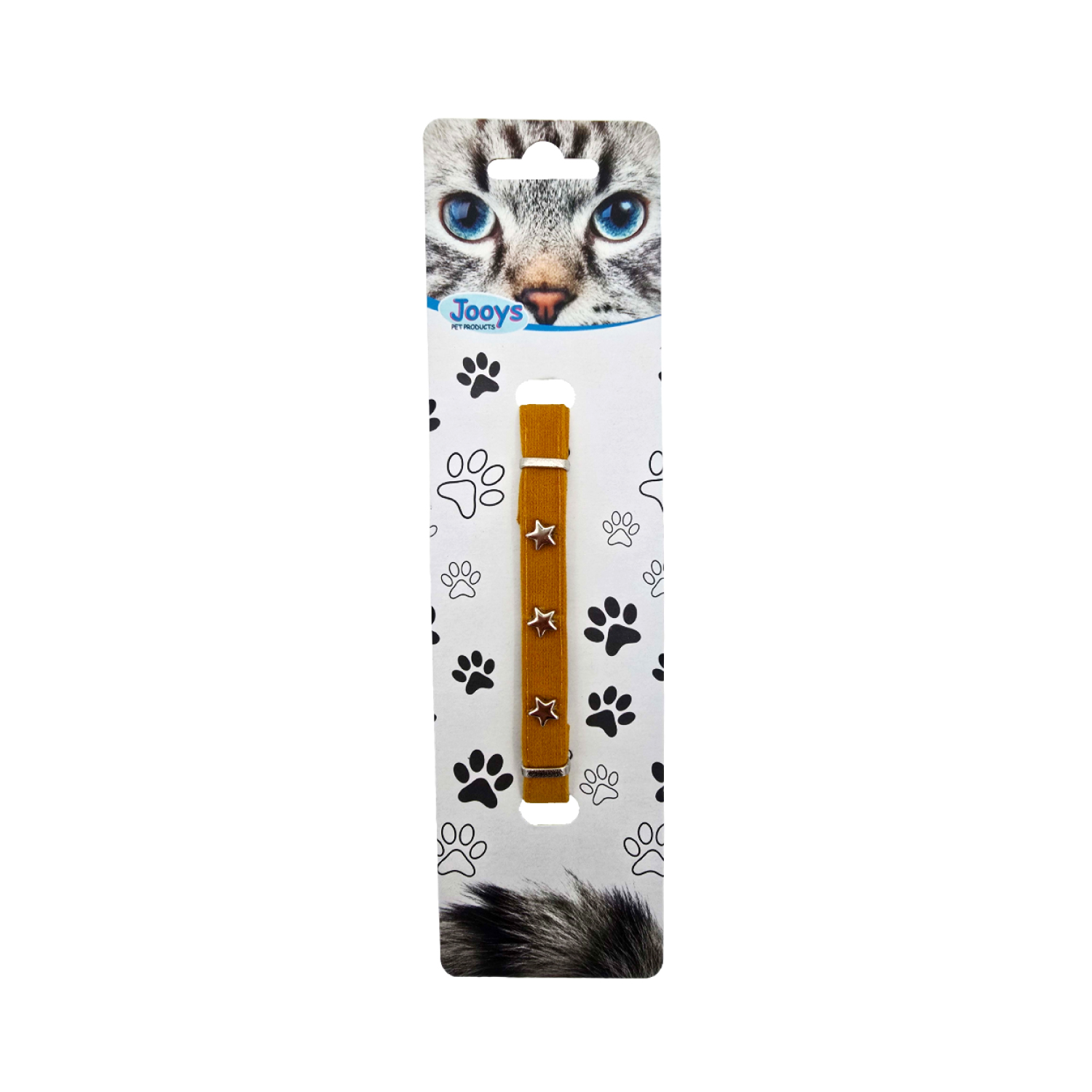 Jooys Kadife Zilli Yıldızlı Kedi Boyun Tasması - 3