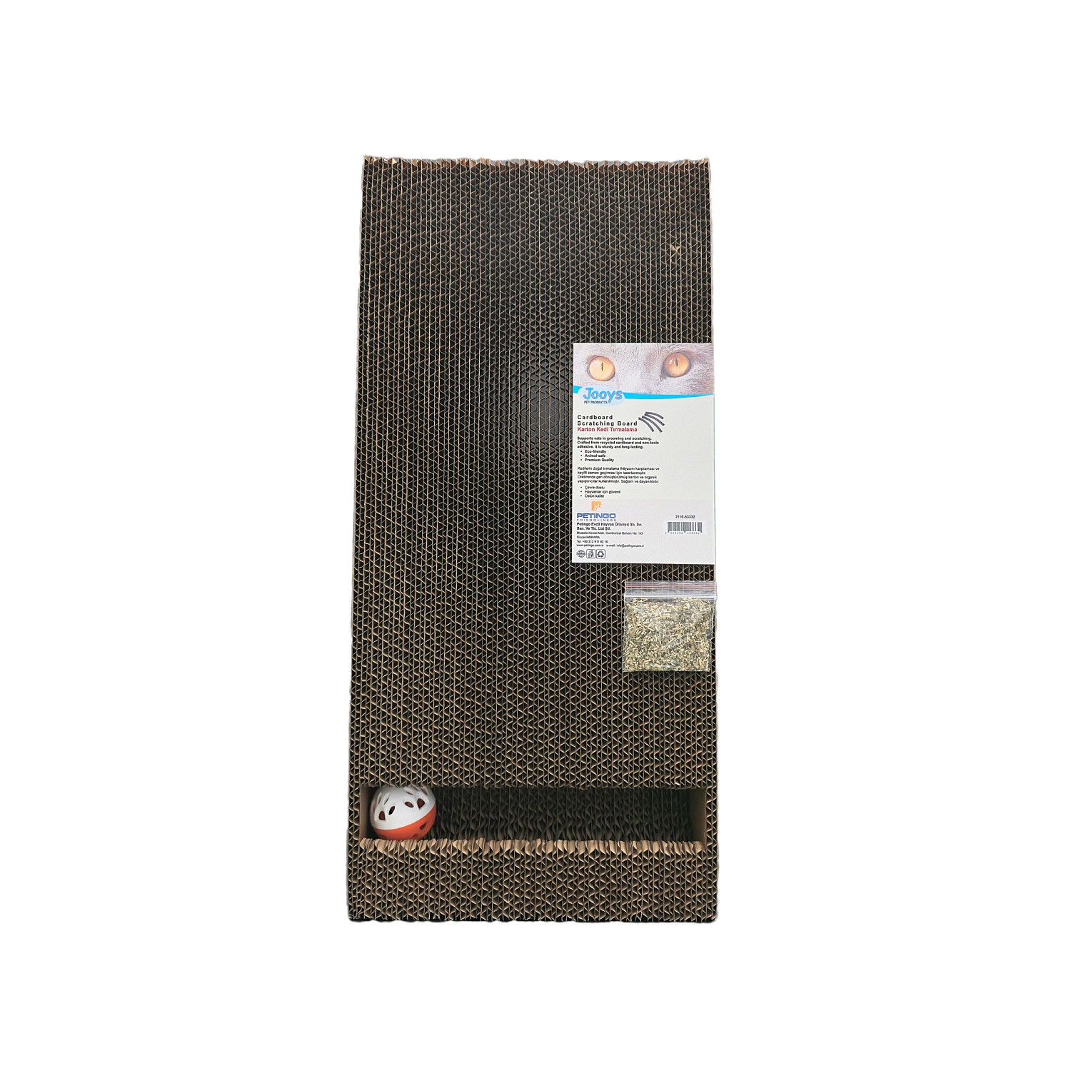 Jooys Karton Kedi Tırmalama 21x44x8 - 2
