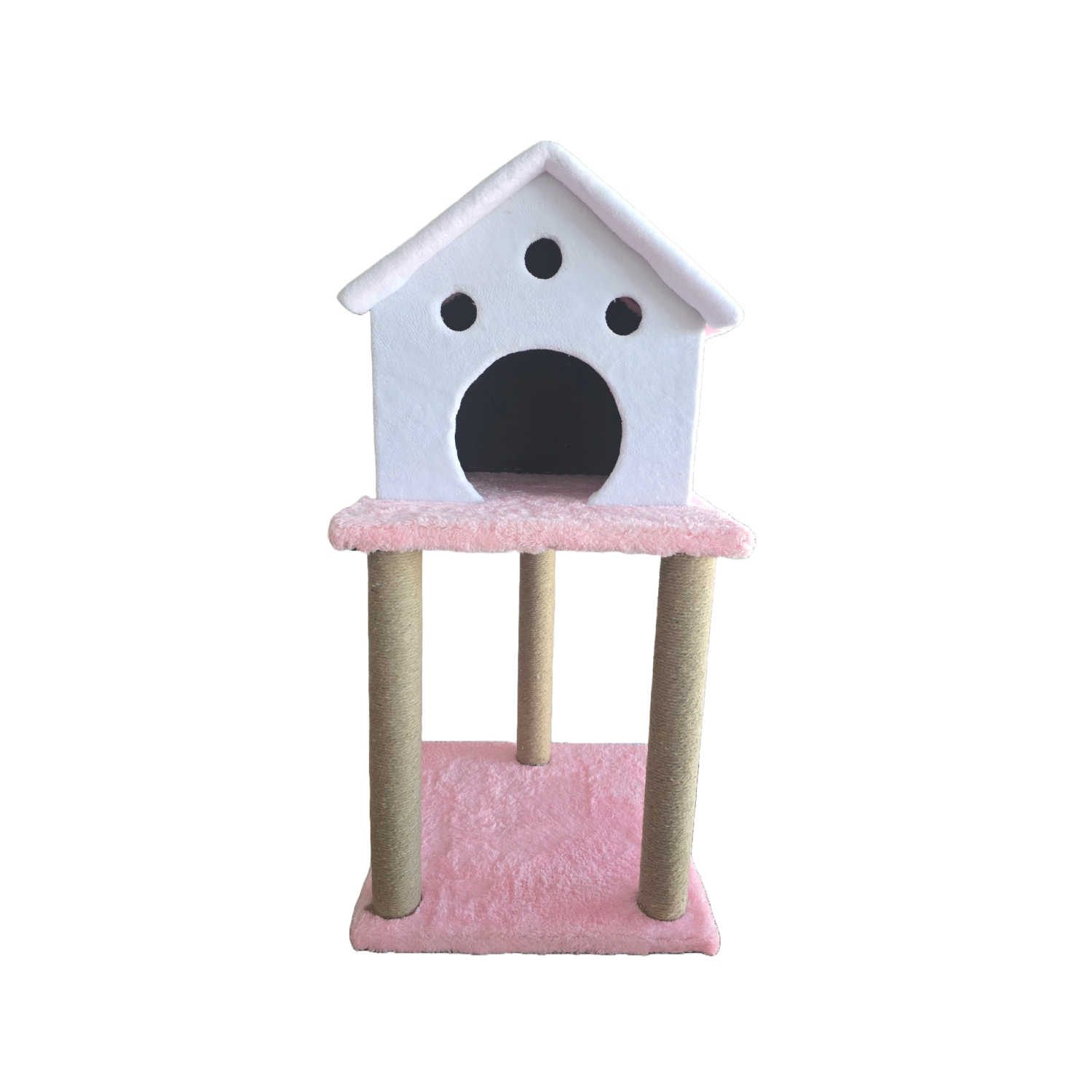 Jooys Kedi Tırmalama 2 Katlı Yuvalı 85 cm Lüx - 1