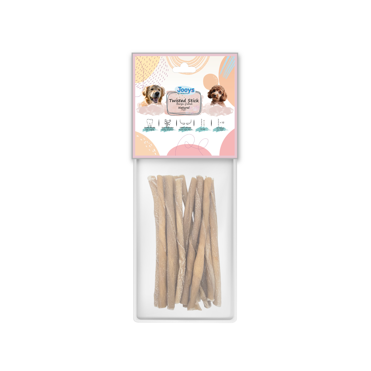 Jooys Naturel Burgu Çubuk – 12’li - 1