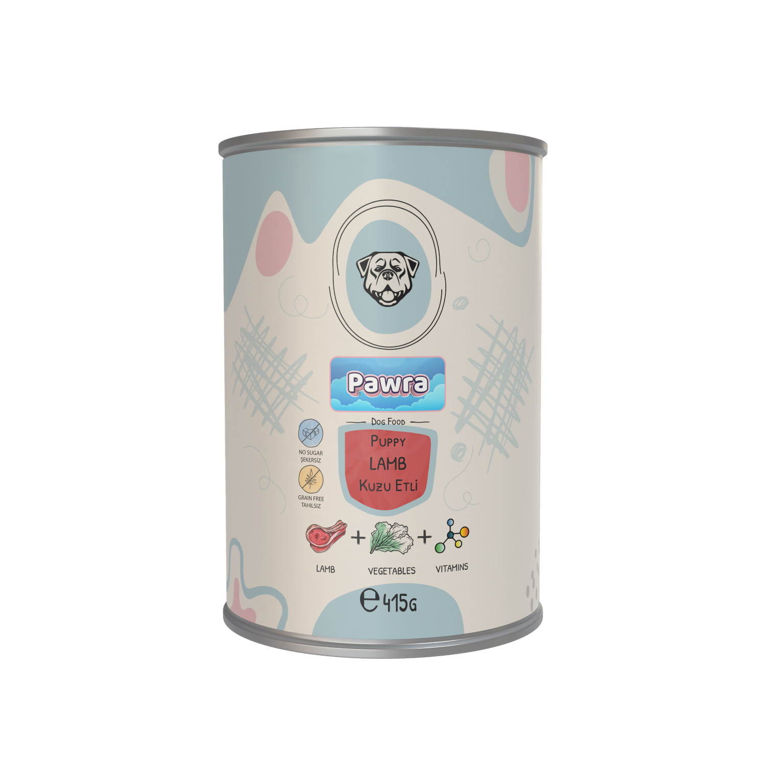 Pawra Kuzu Etli Yavru Köpek Konservesi 415GR - 1