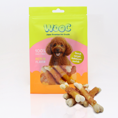 Mj08-wooc Tavuk Sargılı Kalsıyum Kemık Köpek Ödülü