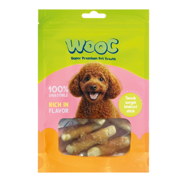 Mj26-wooc Tavuk Sargılı Bısküvı Stıck Köpek Ödülü