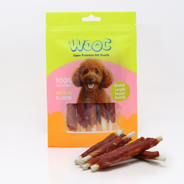 Mj04-wooc Ördek Sargılı Beyaz Kemık Köpek Ödülü