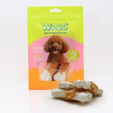 Mj24-wooc Tavuk Sargılı Mını Kemık Köpek Ödülü