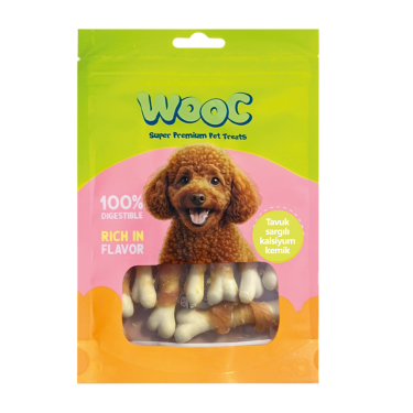 Mj08-wooc Tavuk Sargılı Kalsıyum Kemık Köpek Ödülü