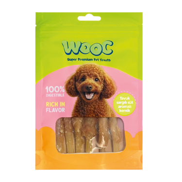 Mj06-wooc Tavuk Sargılı Süt Aromalı Köpek Ödülü