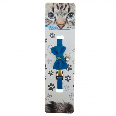 Jooys Zilli Papyonlu Kedi Boyun Tasmasi Turkuaz