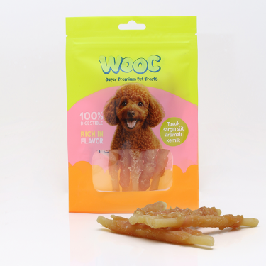 Mj06-wooc Tavuk Sargılı Süt Aromalı Köpek Ödülü