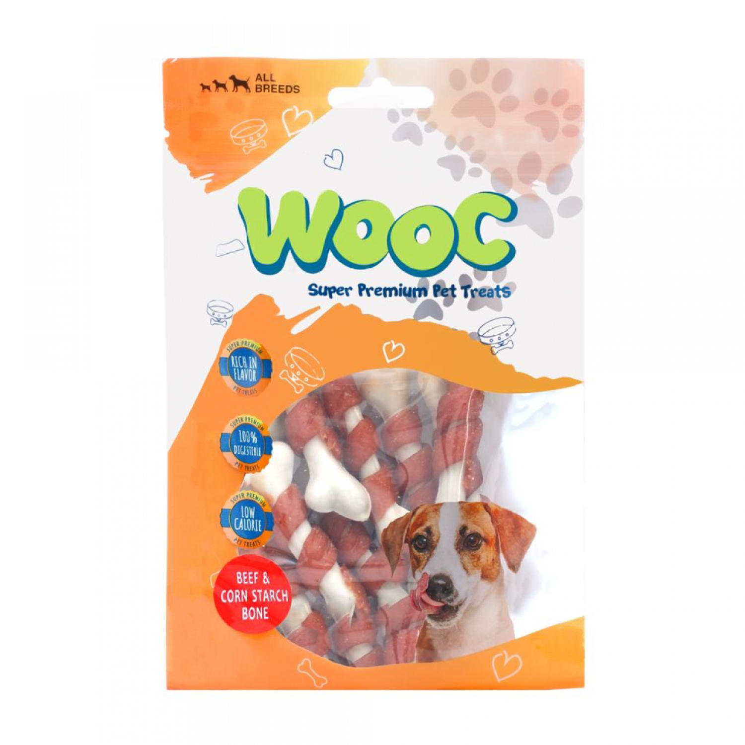 Wooc Dog Biftek Sargılı Kalsiyum Kemikli Ödül 80 g - 1