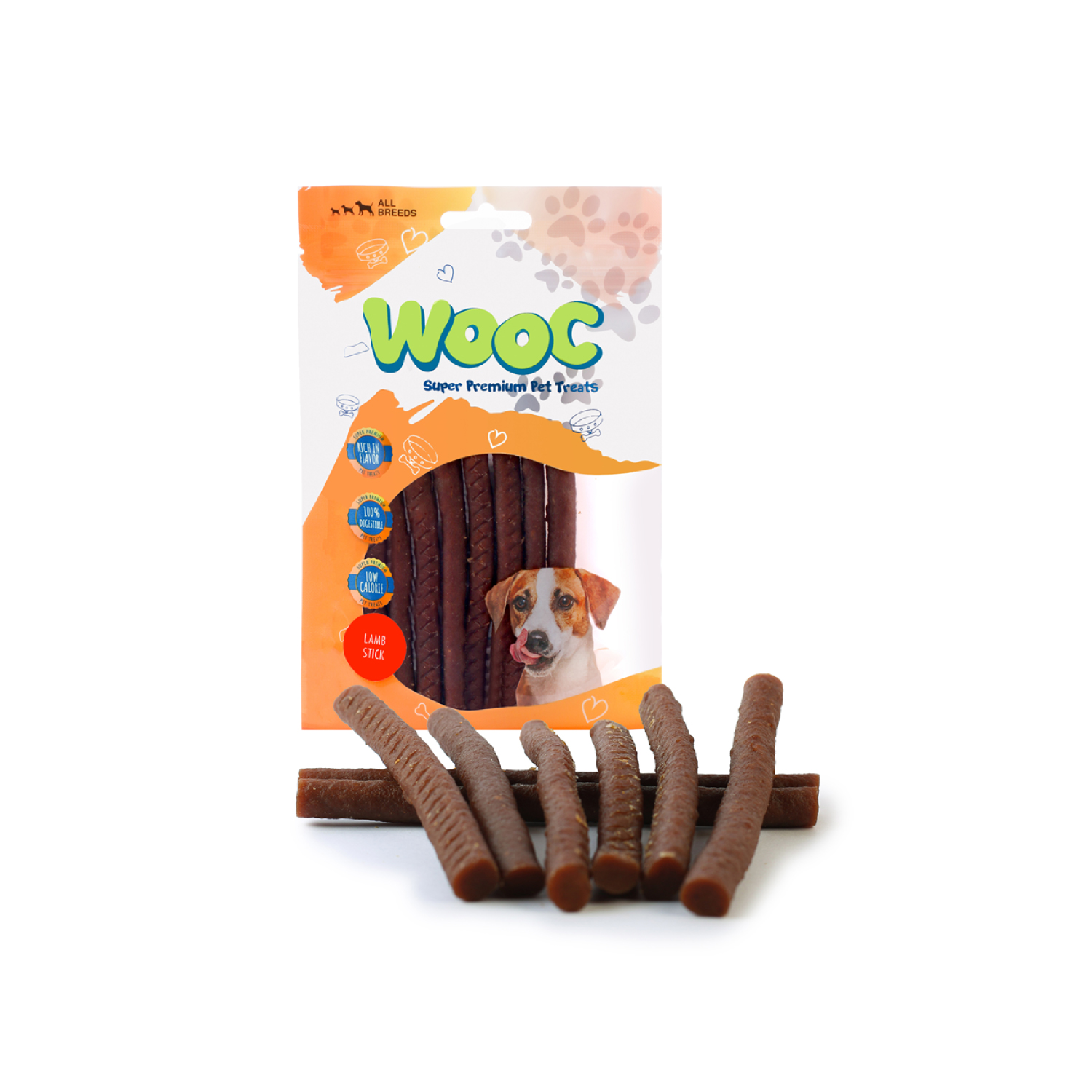 Wooc Dog Kuzulu Uzun Stick Ödül 80 g - 2