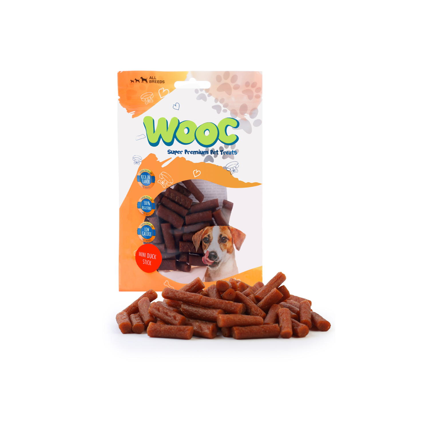 Wooc Dog Ördek Mini Stick Ödül 80 g - 2