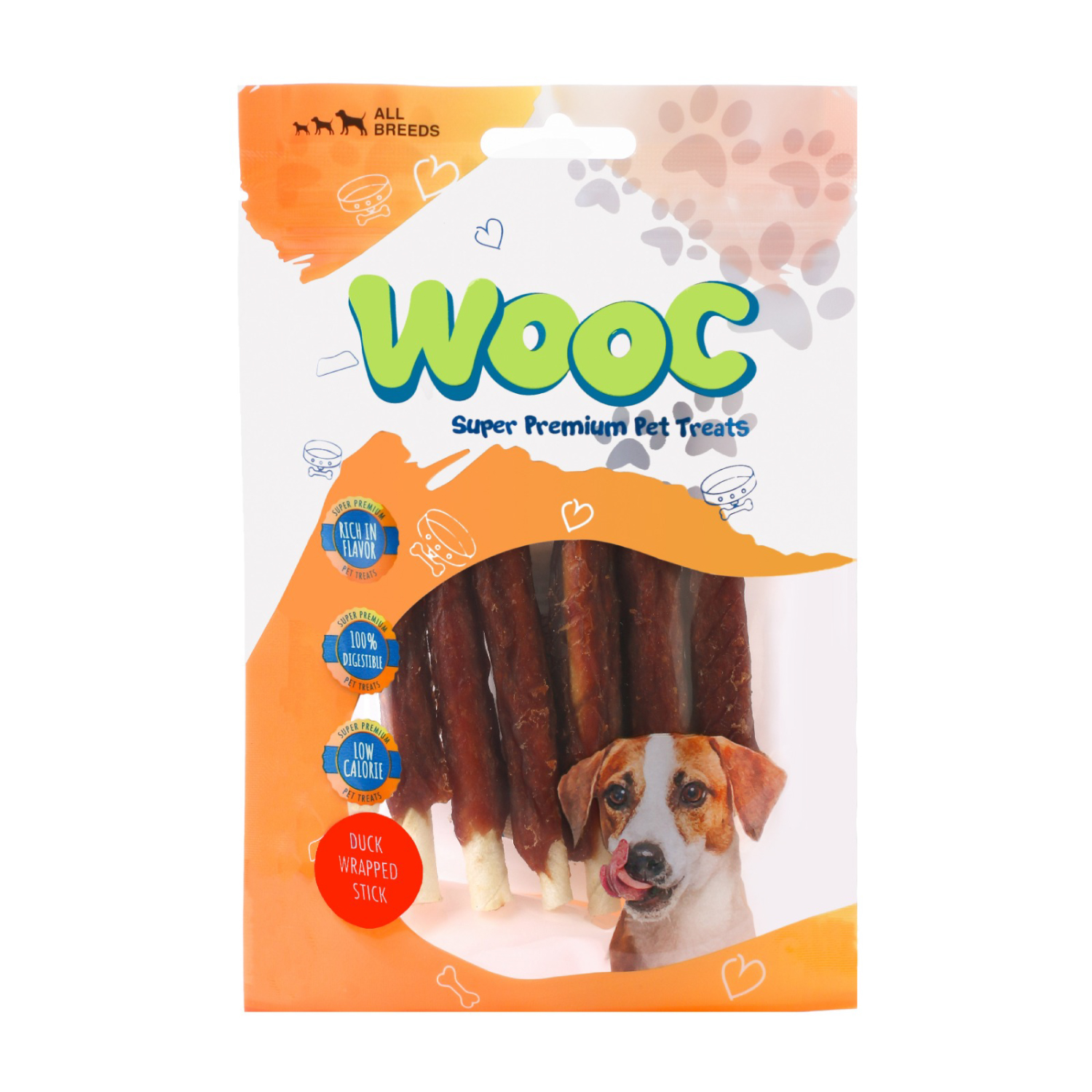 Wooc Dog Ördek Sargılı Sütlü Stick Ödül 80 g - 1