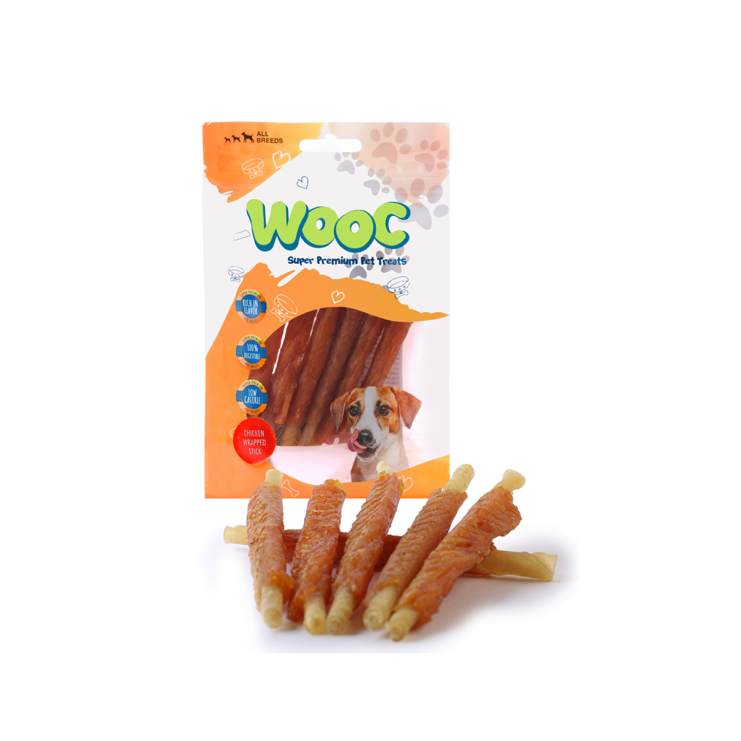 Wooc Dog Tavuk Sargılı Natural Stick Ödül 80 g - 2