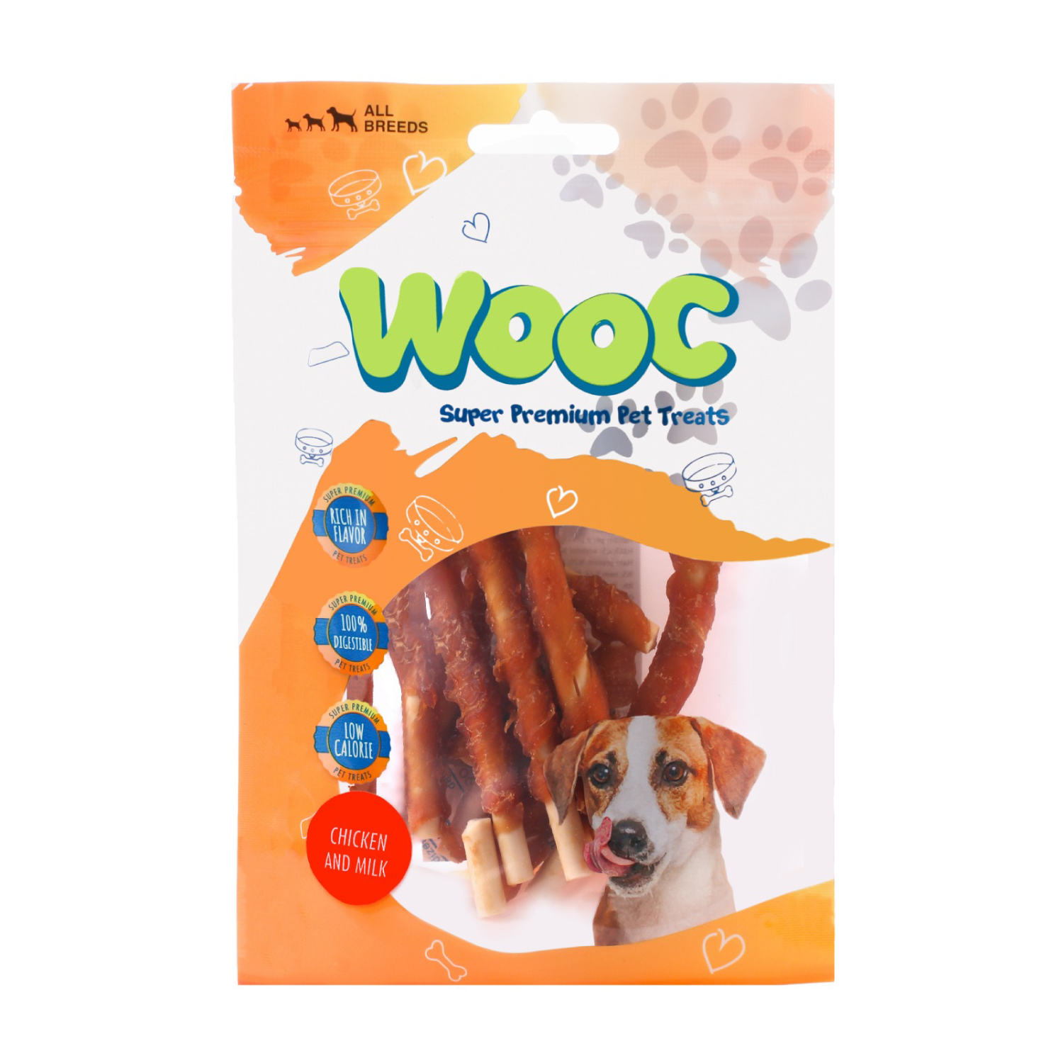 Wooc Dog Tavuk Sargılı Sütlü Stick Ödül 80 g - 1