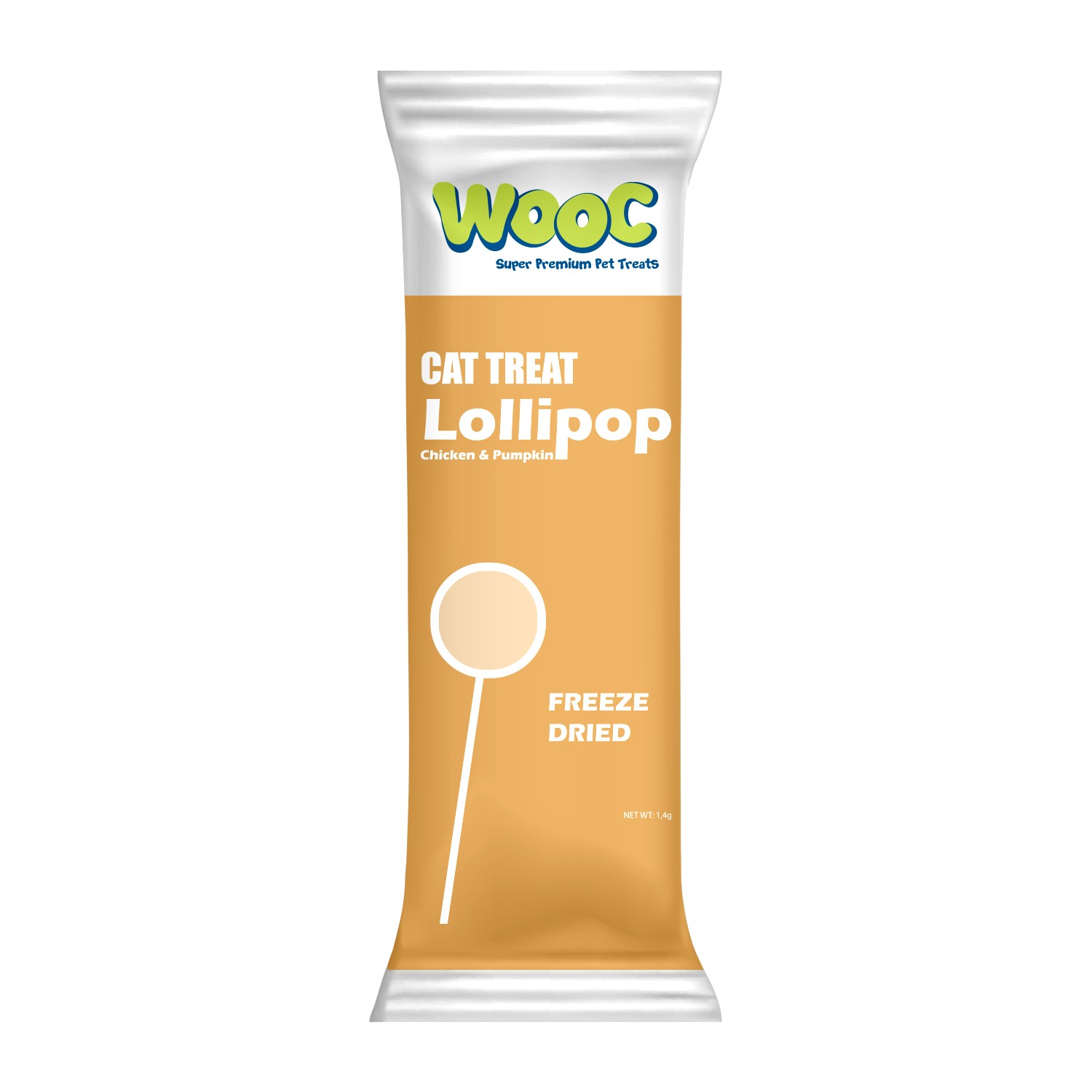 Wooc Tavuk ve Balkabaklı Kedi Lolipop 50'li - 1