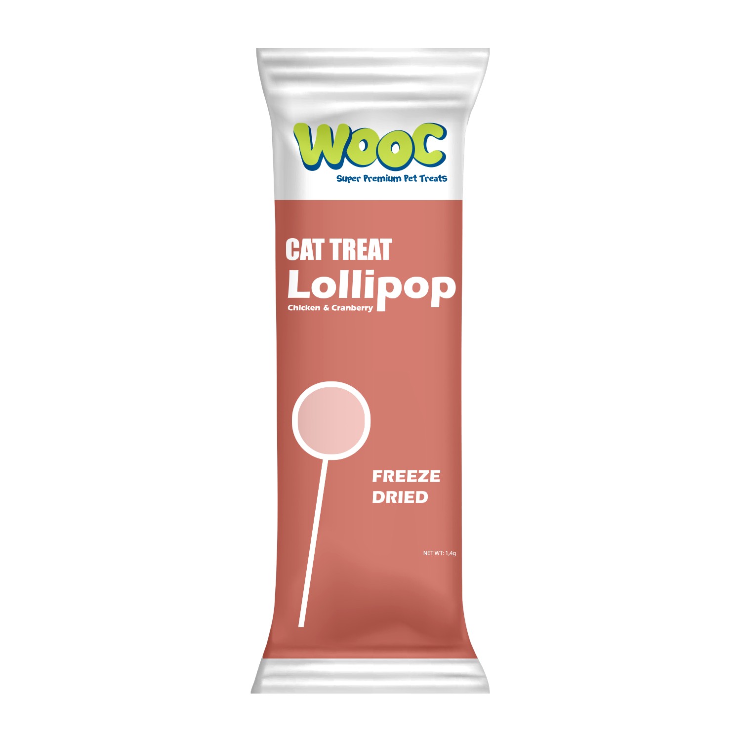 Wooc Tavuk ve Kızılcıklı Kedi Lolipop 50'li - 1